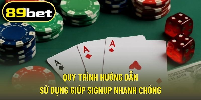 Quy trình hướng dẫn sử dụng giúp signup nhanh chóng